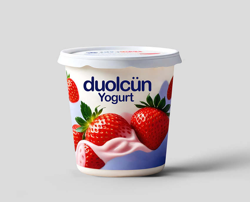 Yogurt Label Packaging Design